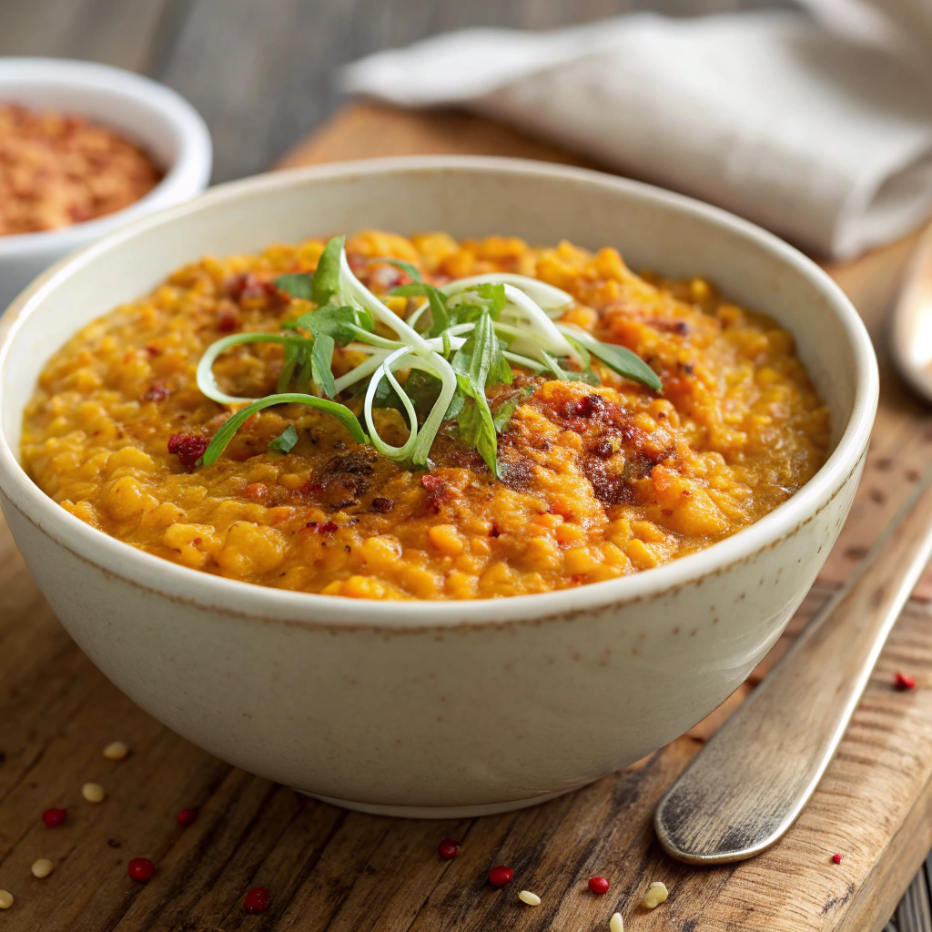 Irresistible Red Lentil Dahl (No Onion, No Garlic, All The Flavour)